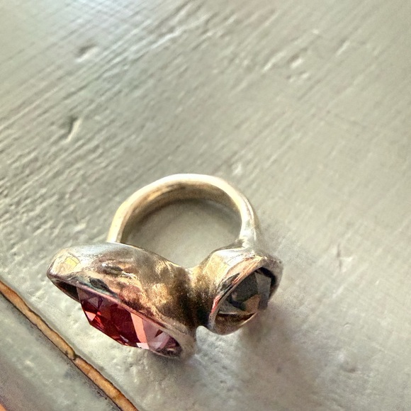 Uno de 50 Crystal Ring Size 7 - Picture 5 of 11